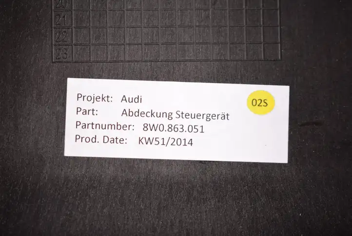 Audi A4 S4 B9 (2015 - 2019) 8W0863051 Другая часть кузова — фото 3