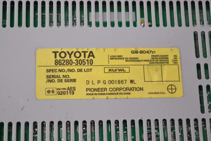 Lexus GS 300 350 430 450h (2004 - 2007) 8628030510 Усилитель звука — фото 6