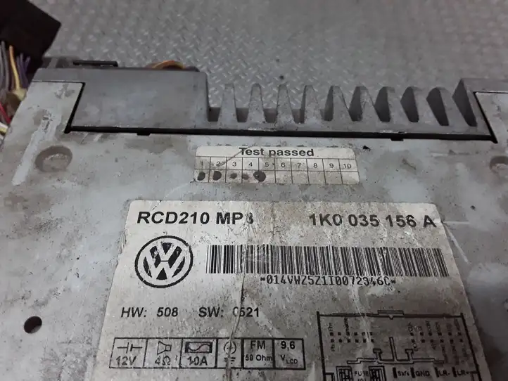 Volkswagen Touran I (2003 - 2010) 1K0035156A Магнитола / мультимедийная система — фото 2
