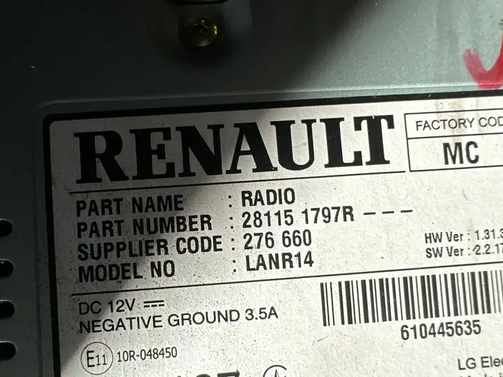 Renault Kadjar (2015 - 2018) 281151797r Магнитола / мультимедийная система — фото 5
