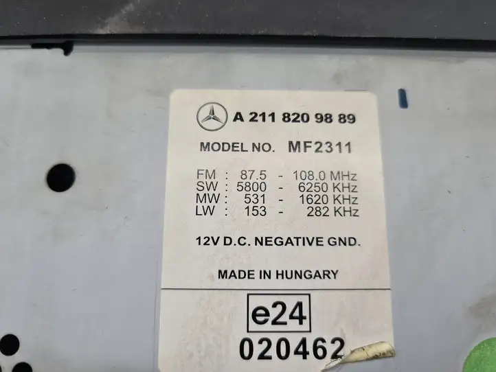 Mercedes-Benz E W211 (2002 - 2009) A2118209889 Магнитола / мультимедийная система — фото 8