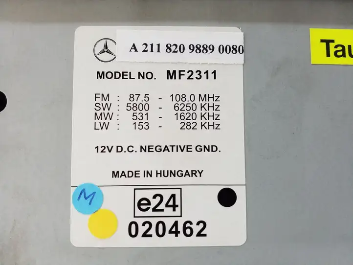 Mercedes-Benz E W211 (2002 - 2009) A2118209889 Магнитола / мультимедийная система — фото 8