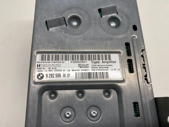BMW 6 F12 F13 (2010 - 2018) 9292586 Усилитель звука — фото 8