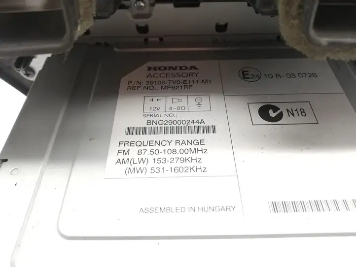 Honda Civic IX (2011 - 2017) 39100TV0E111M1 Магнитола / мультимедийная система — фото 5