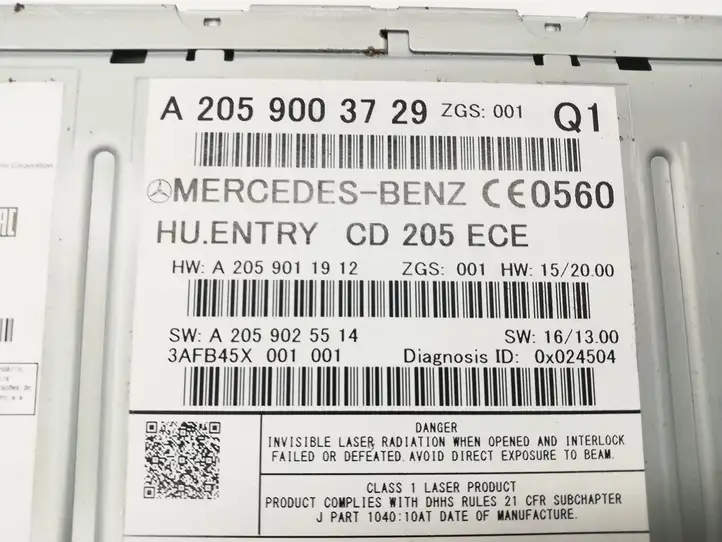 Mercedes-Benz C W205 (2014 - 2021) A2059003729 Магнитола / мультимедийная система — фото 2