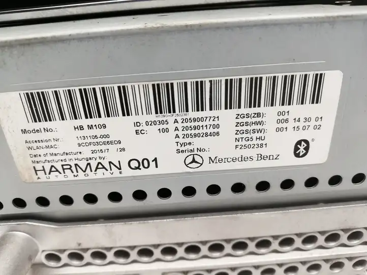 Mercedes-Benz C W205 (2014 - 2021) A2059008018 Магнитола / мультимедийная система — фото 5