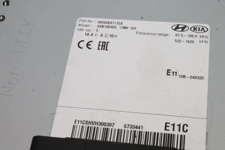 Kia Soul (2016 - 2019) 96560E4111CA Магнитола / мультимедийная система — фото 8