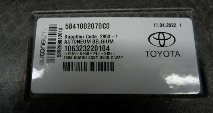Toyota Corolla E210 E21 (2018 - )  5841002070C0  Коврик багажника