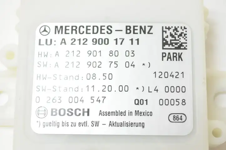 Mercedes-Benz E W212 (2009 - 2016) A2129001711 Блок управления парктрониками — фото 1