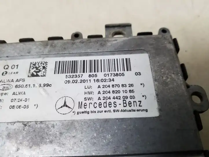 Mercedes-Benz GLK X204 (2008 - 2016) A2048708326 Блок розжига ксенона — фото 4