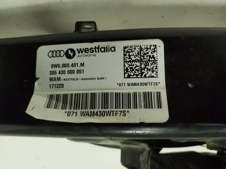Audi A4 S4 B9 (2015 - 2019) 8W0800491M Комплект буксировочного крюка — фото 2