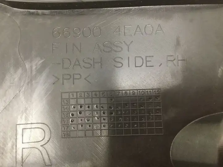 Nissan Qashqai (2017 - 2020) 669004EA0A Внутренняя отделка переднего порога — фото 2