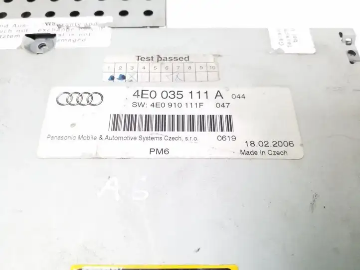 Audi A6 S6 C6 4F (2004 - 2008) 4E0035111A CD/DVD чейнджер — фото 2