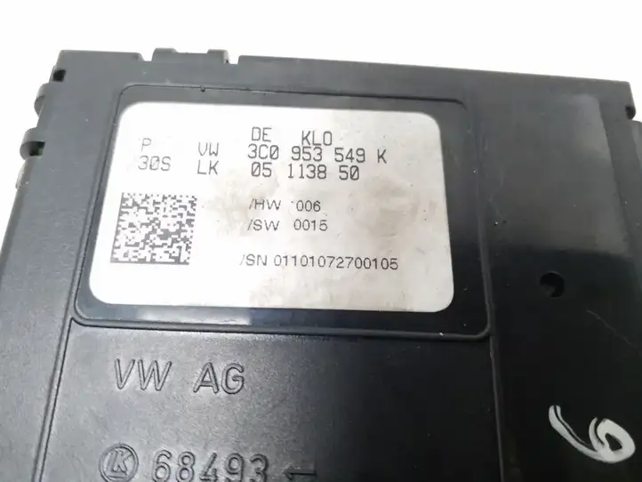 Volkswagen PASSAT B6 (2005 - 2010) 3C0953549K Датчик угла поворота руля — фото 2