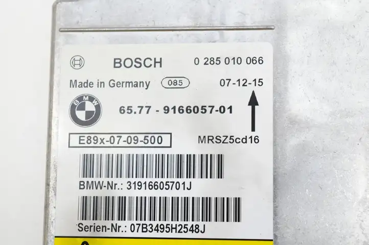 BMW 3 E90 E91 (2005 - 2012) 9166057 Блок управления SRS — фото 4