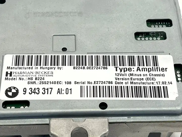 BMW 1 F20 F21 (2011 - 2019) 9343317 Усилитель звука — фото 4