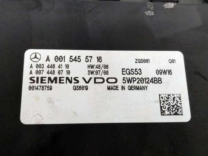 Mercedes-Benz Vito Viano W639 (2003 - 2010)  A0015455716 Блок управления коробки передач