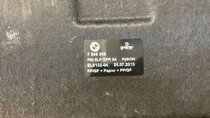BMW 3 F30 F35 F31 (2012 - 2018) 7246306 Коврик багажника — фото 3