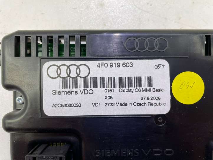 Audi A6 (2004 - 2008)  4F0919603 Экран/ дисплей / маленький экран