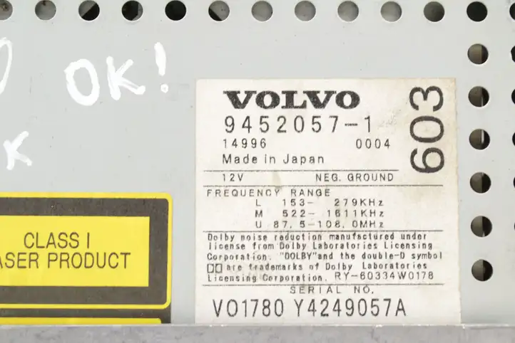 Volvo V70 (2000 - 2004) 94520571 Магнитола / мультимедийная система — фото 5