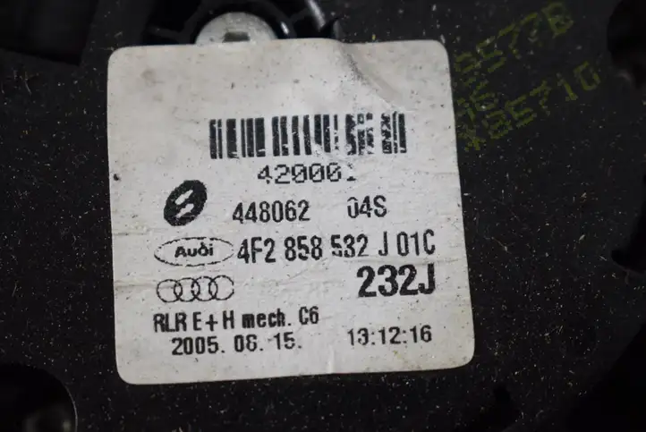 Audi A6 S6 C6 4F (2004 - 2008) 4F2858532J Боковое зеркало с электроприводом — фото 6