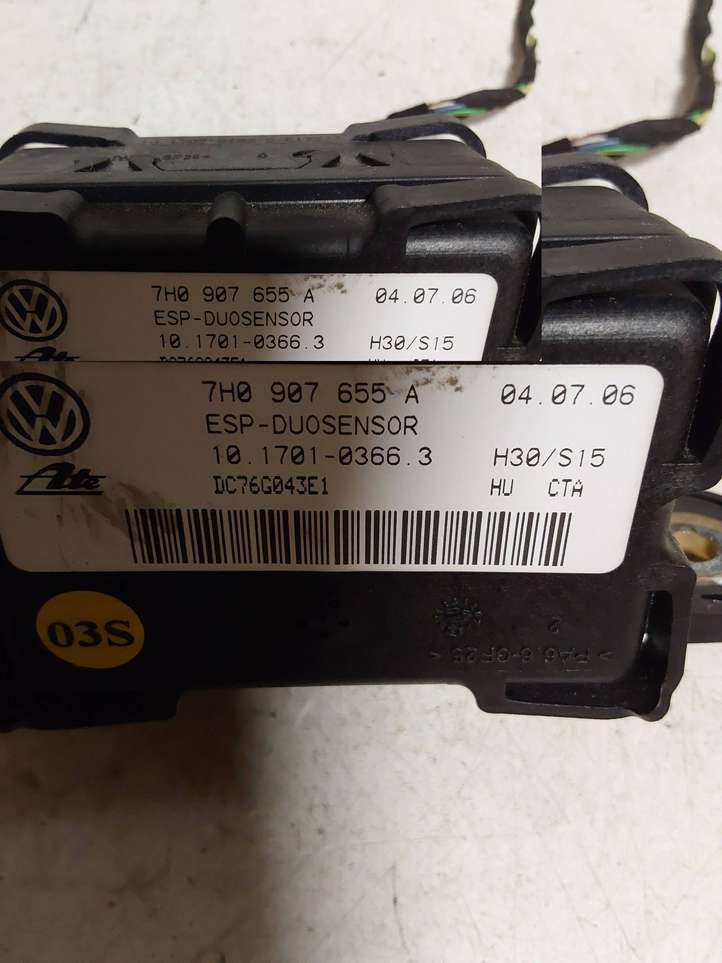 Volkswagen Jetta V (2005 - 2010)  7H0907655A Датчик ESP (системы стабильности) (датчик курсовой устойчивости))