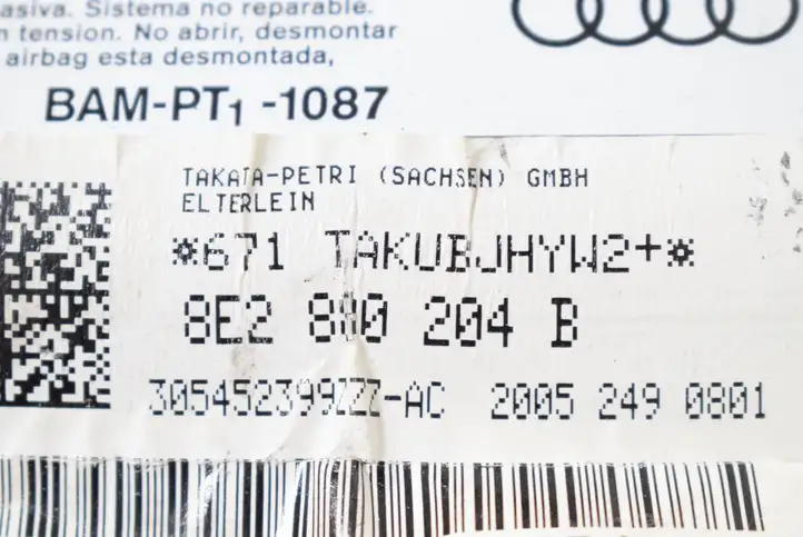 Audi A4 S4 B7 8E 8H (2004 - 2009) 8E2880204B Подушка безопасности пассажира — фото 5