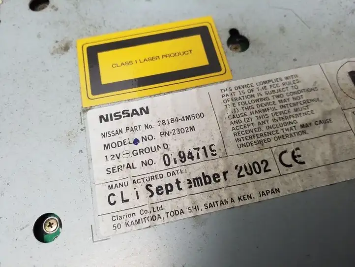 Nissan X-Trail T30 (2001 - 2007) 281844M500 CD/DVD чейнджер — фото 5