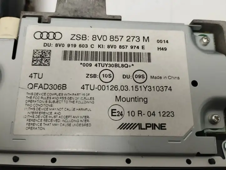 Audi A3/S3 8V (2016 - 2020) 8V0919603C Магнитола / мультимедийная система — фото 5