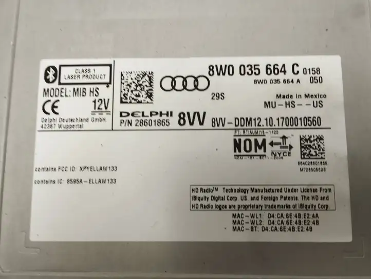 Audi Q5 SQ5 (2017 - ) 8W0035664A Магнитола / мультимедийная система — фото 6