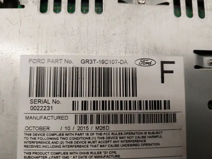 Ford Mustang VI (2015 - ) GR3T19C107DA Магнитола / мультимедийная система — фото 3