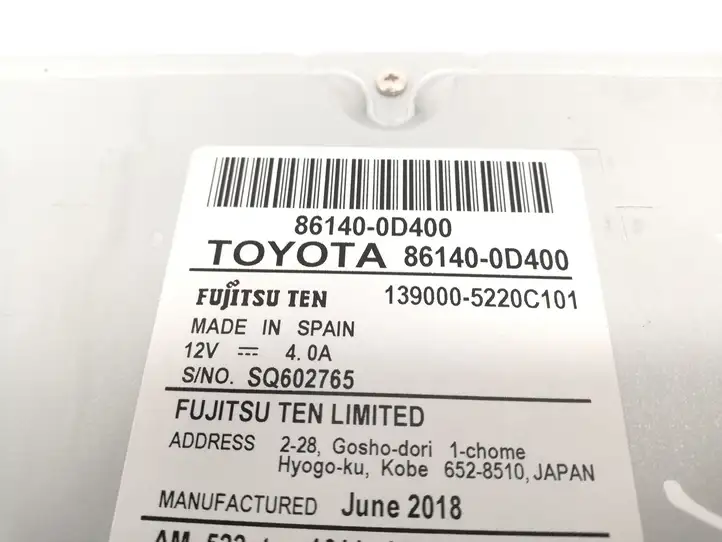 Toyota Yaris (2014 - 2019) 861400D400 Магнитола / мультимедийная система — фото 3