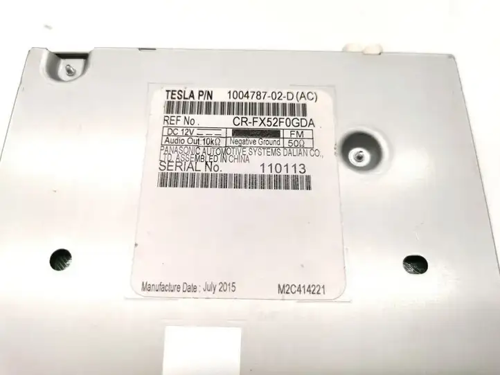 Tesla Model S (2012 - 2016) 1004787-02-D Магнитола / мультимедийная система — фото 2