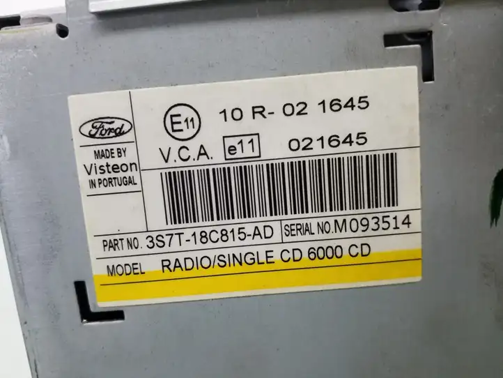 Ford Mondeo Mk III (2000 - 2007) 3S7T18C815AD Магнитола / мультимедийная система — фото 5