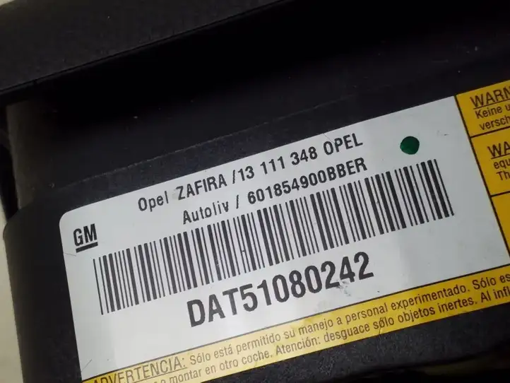 Opel Zafira B (2003 - 2006) 13111348 Подушка безопасности руля — фото 5