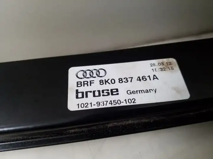 Audi A4 S4 B8 8K (2011 - 2015) 8K0837461A Стеклоподъемник передней двери (без мотора) — фото 3