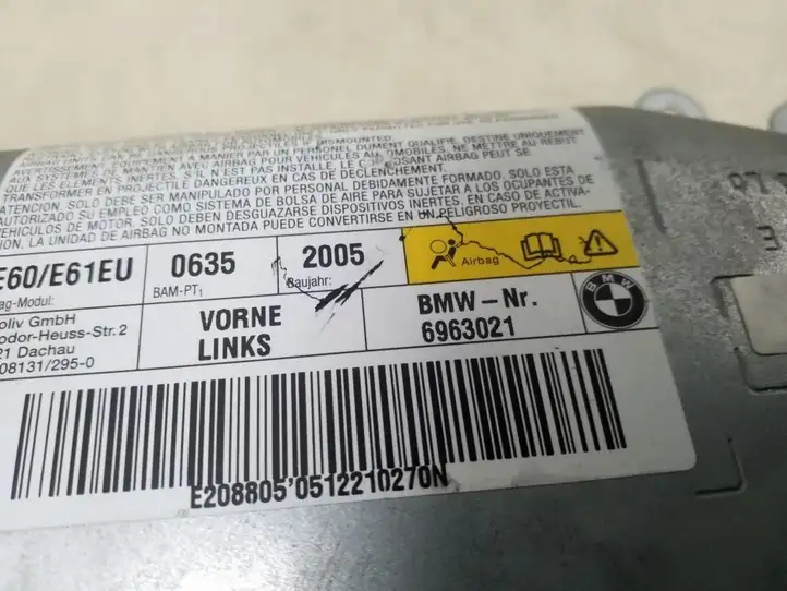 BMW 5 E60 E61 (2004 - 2010) 6963021 Подушка безопасности двери — фото 4