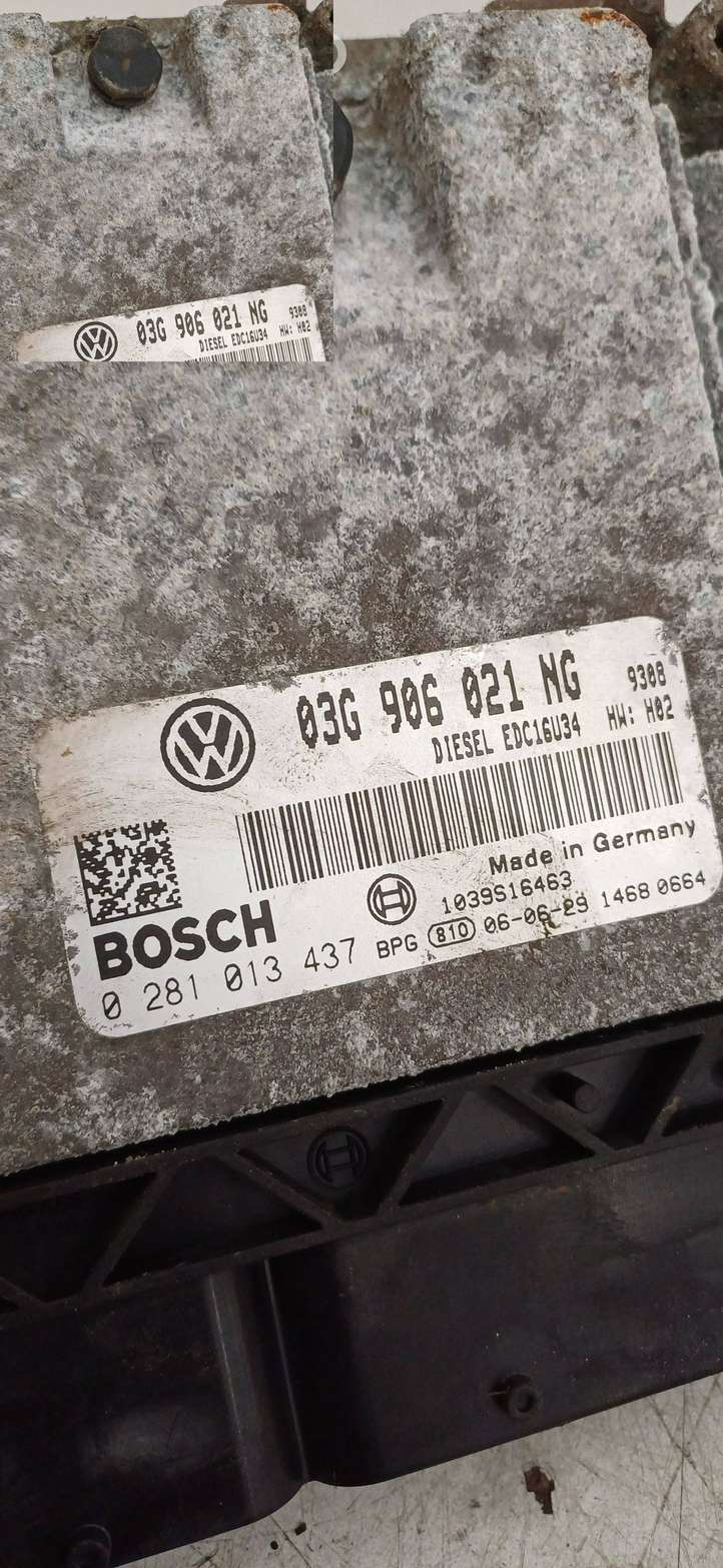 Volkswagen PASSAT B6 (2005 - 2010)  03G906021NG Блок управления двигателя