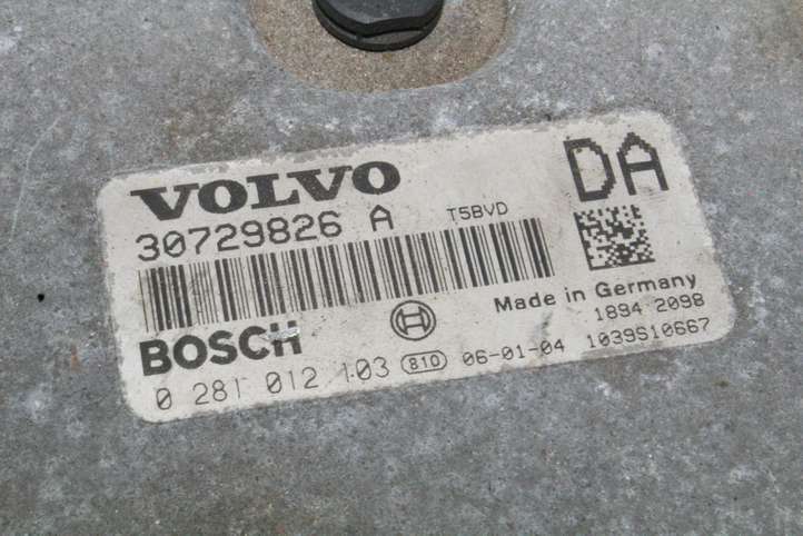 Volvo S60 (2004 - 2010)  30729826A Блок управления двигателя