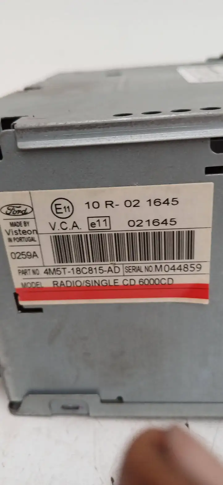 Ford Focus (2005 - 2008) 4M5T18C815AD Магнитола / мультимедийная система — фото 4