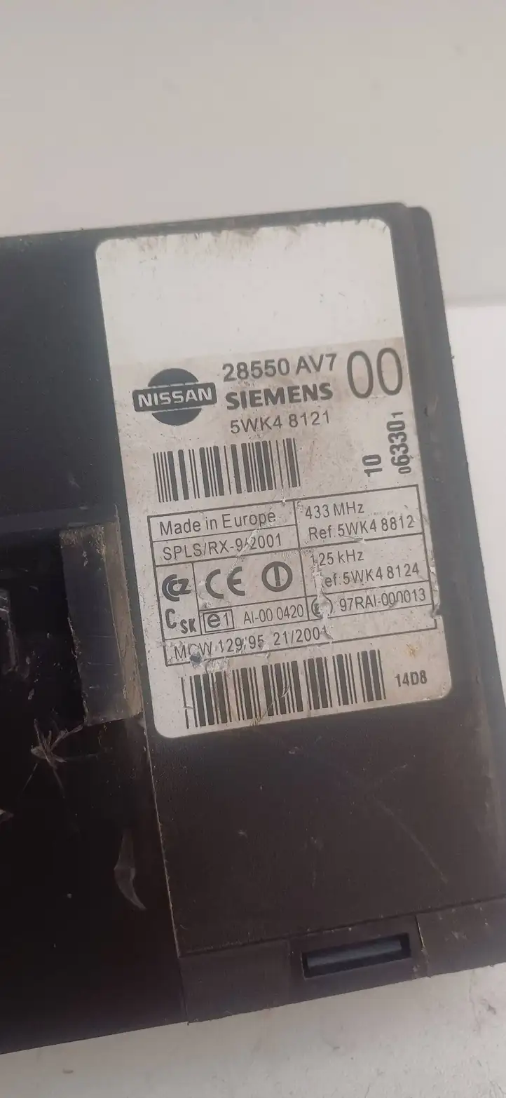 Nissan Primera (2001 - 2008) 28550AV7 Модуль комфорта — фото 3