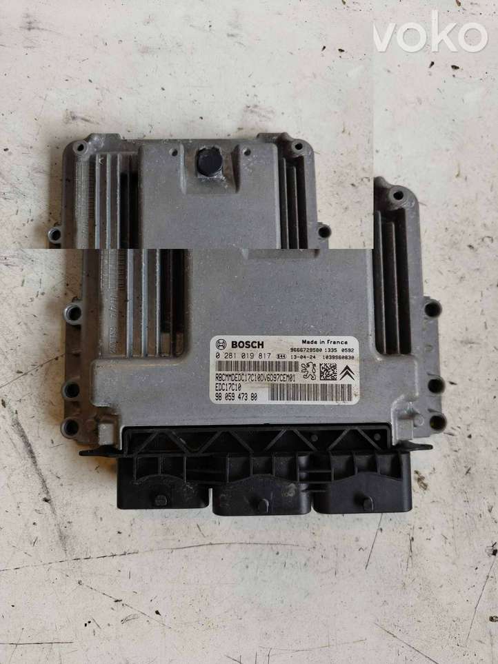 Peugeot Partner (2012 - 2015)  0281019817 Блок управления двигателя