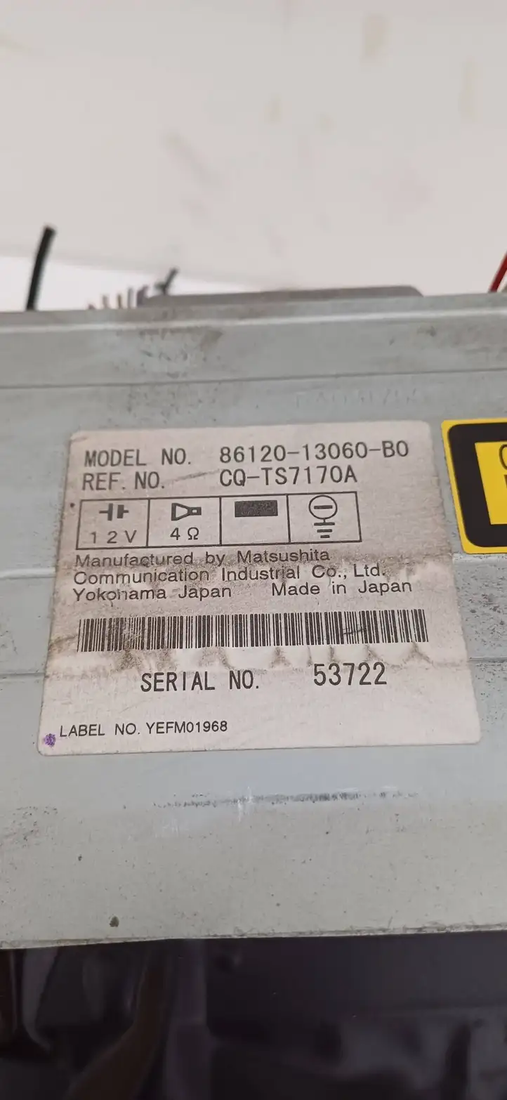 Toyota Corolla Verso E121 (2001 - 2004) 8612013060B0 Магнитола / мультимедийная система — фото 2