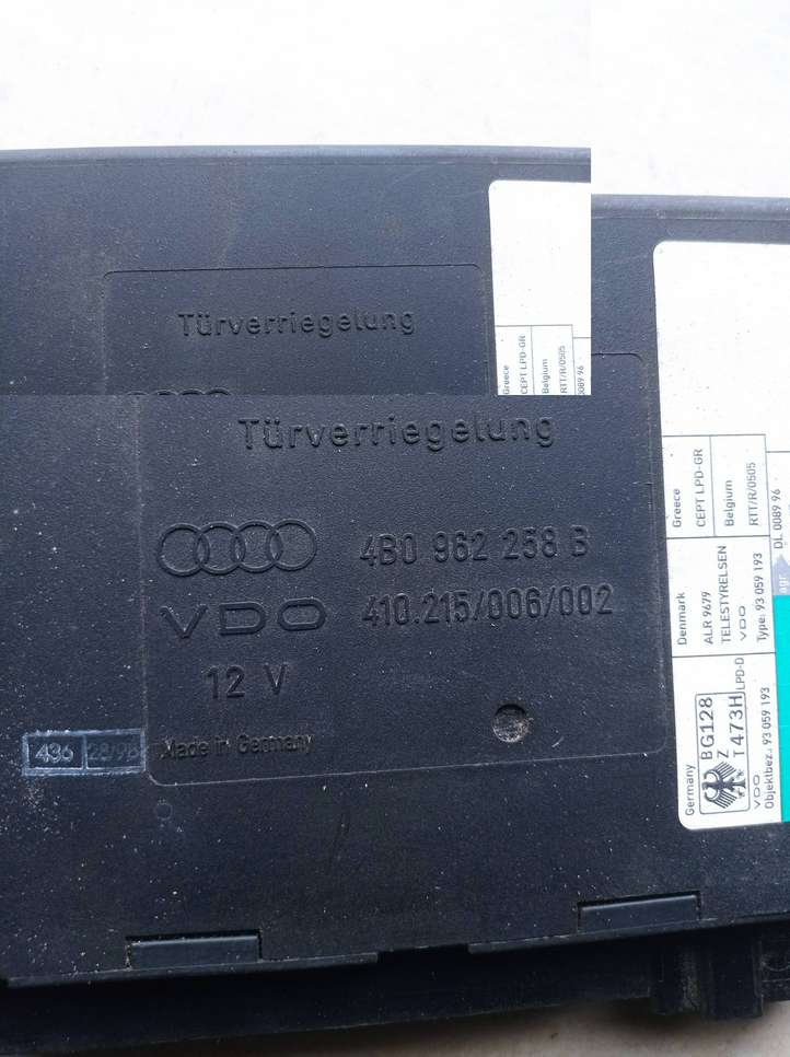 Audi A6 (2001 - 2004)  4B0962258B Mодуль kомфортa
