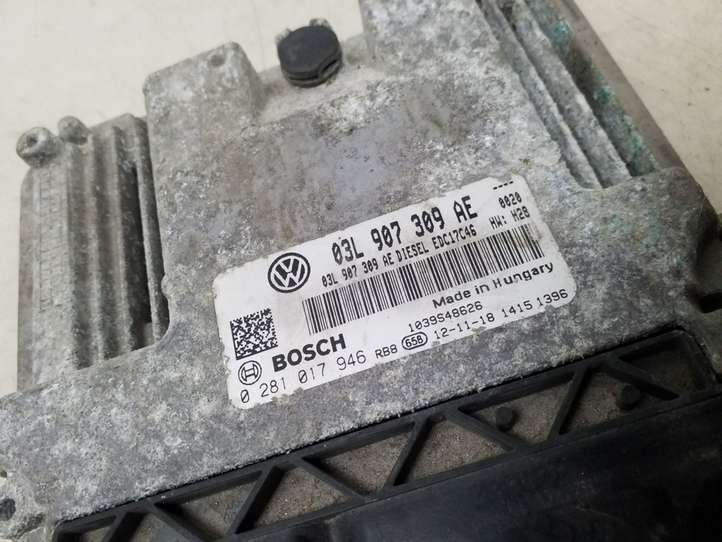 Volkswagen PASSAT B7 (2011 - 2014)  03L907309AE Блок управления двигателя