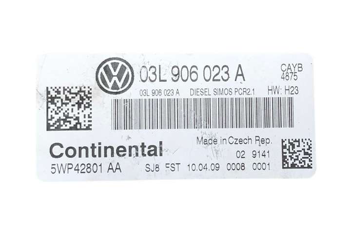 Volkswagen Golf VI (2009 - 2013)  03L906023A Блок управления двигателя