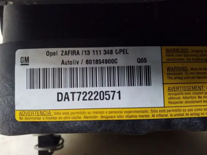 Opel Zafira B (2006 - 2008) 13111348 Подушка безопасности руля — фото 3