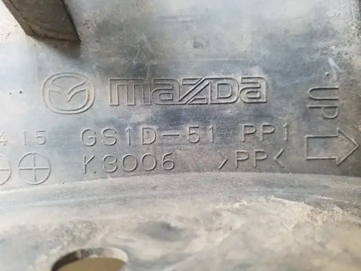 Mazda 6 (2007 - 2009) GS1D51PP1 Молдинг крыла — фото 4
