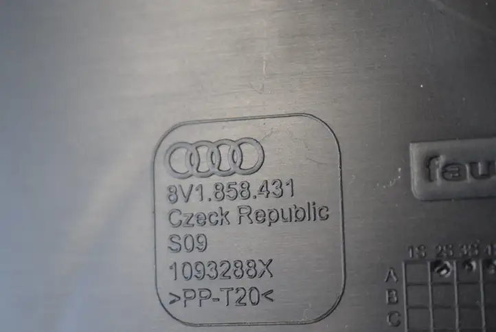 Audi A3/S3 8V (2012 - 2016) 8V1858431 Воздушная решетка панели — фото 2