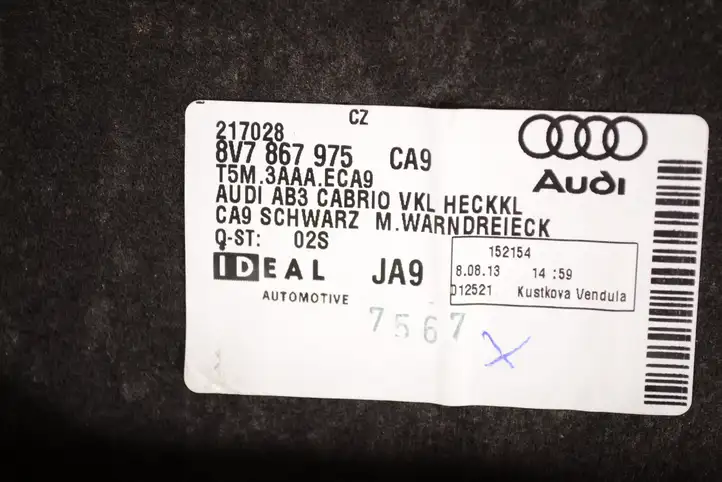 Audi A3/S3 8V (2012 - 2016) 8V7867975 Обшивка багажника — фото 4
